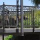 Custom Ornamental Iron Elevated Patio with Furniture