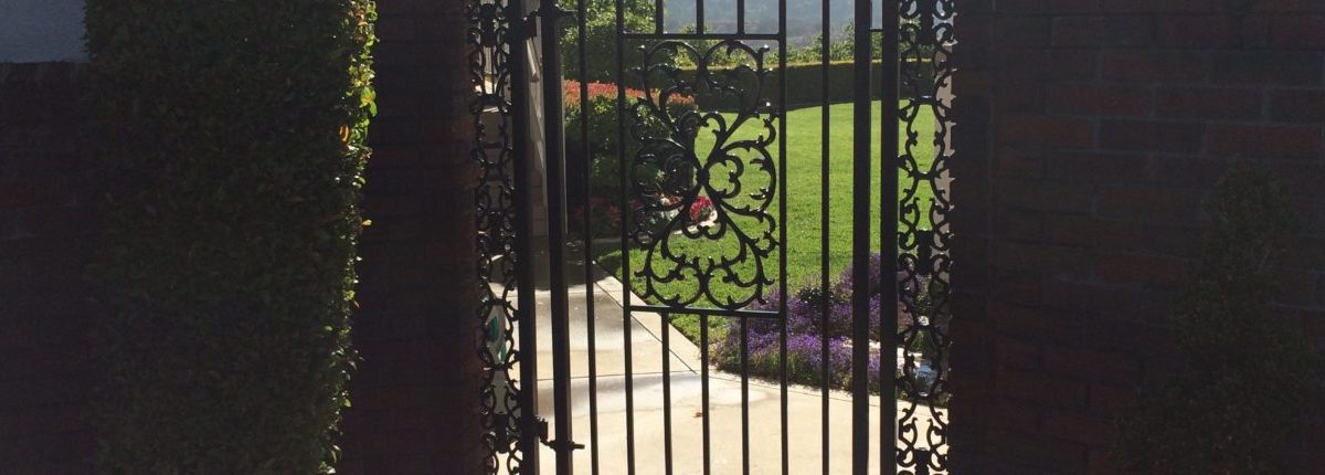 Custom Ornamental Iron Garden Gate