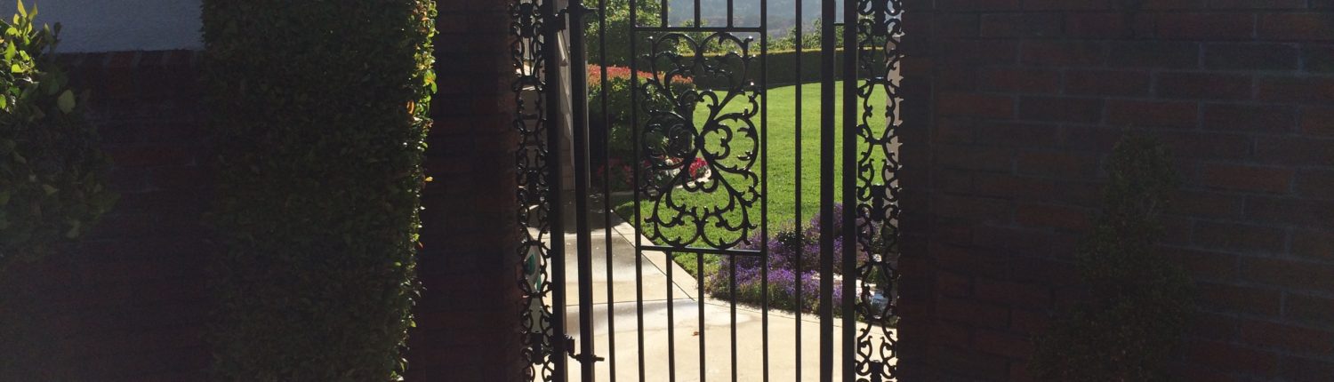 Custom Ornamental Iron Garden Gate