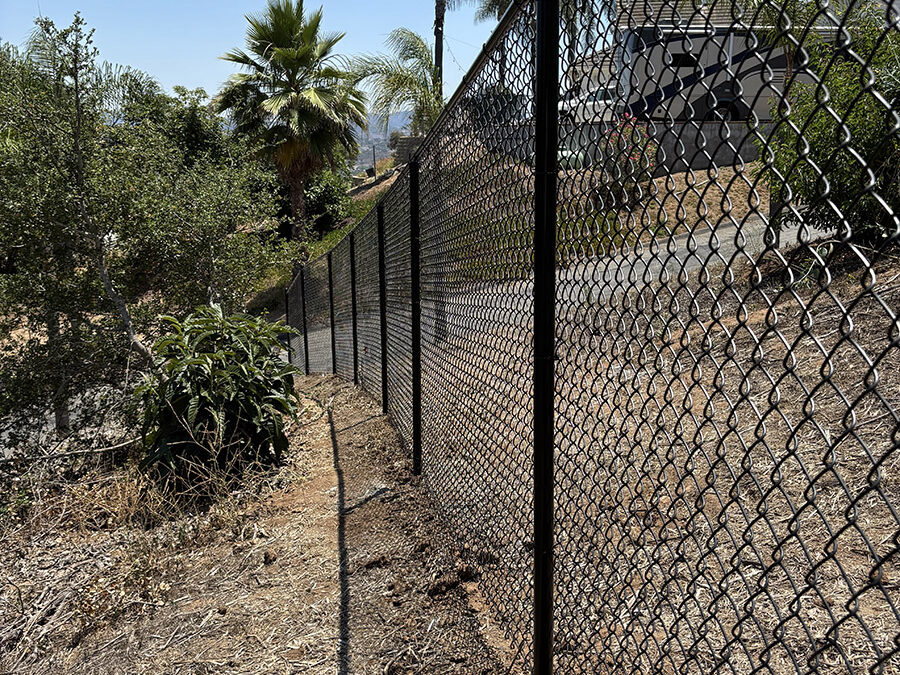 Black Vinyl Chain Link Fence