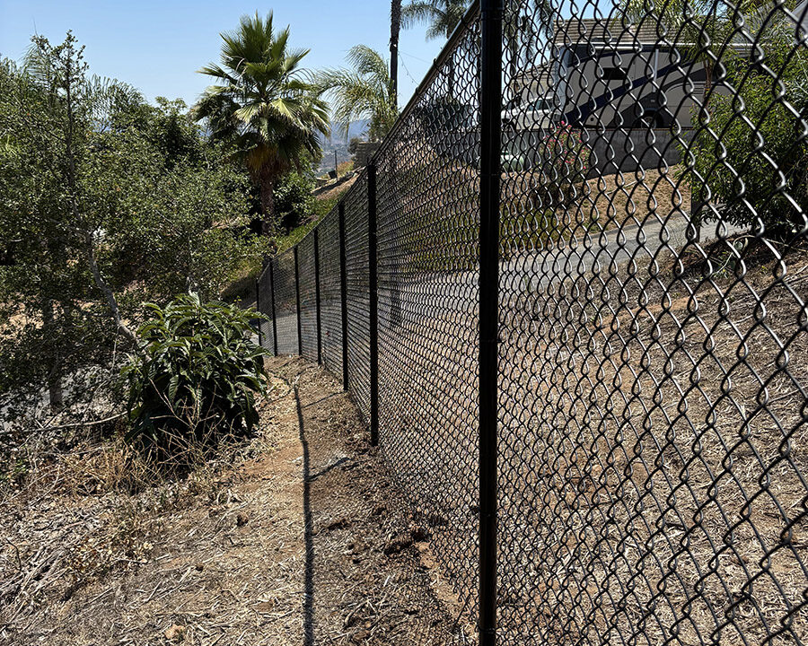Black Vinyl Chain Link Fence