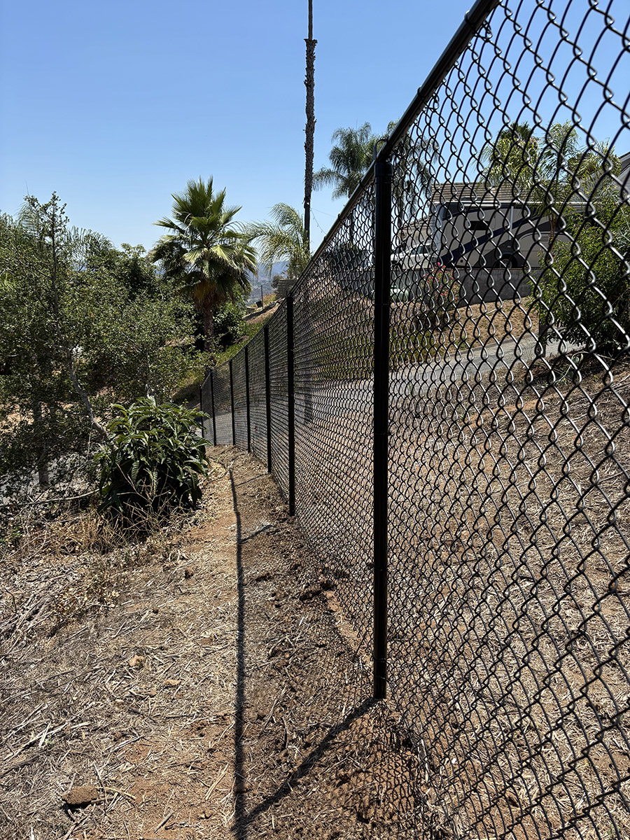 Black Vinyl Chain Link Fence