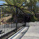 Custom Wrought Iron Driveway Entry Gate