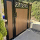 Fallbrook Custom Vinyl Wood Horizontal Inlay Access Gate