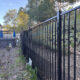 Wrought Iron Perimeter Fencing with Snake Wire