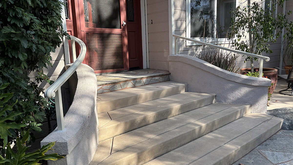 Front Door Stairway Wrought Iron Handrail