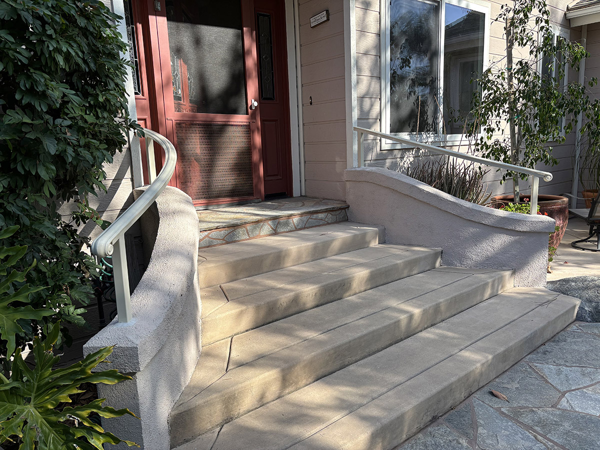 Front Door Stairway Wrought Iron Handrail