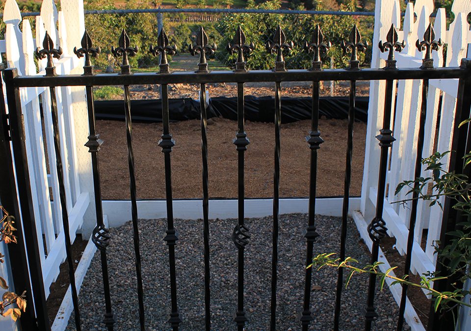 Custom Ornamental Iron Garden Gate and Fencing