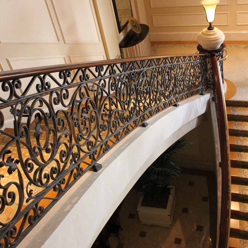 Ornamental Iron Handrail for a Five Star Hotel
