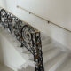 Brass Cap Rail Molding Wrought Iron Interior Stair Railing