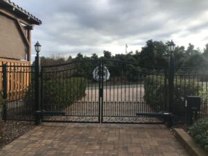 Custom Decorative Wrought Iron Automatic Driveway Gates