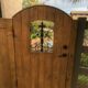 Wood Wrought Iron Custom Entryway Gates