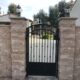 Wrought Iron Sideyard Entry Way Gate