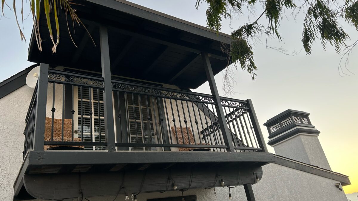 Decorative Iron Deck Railing